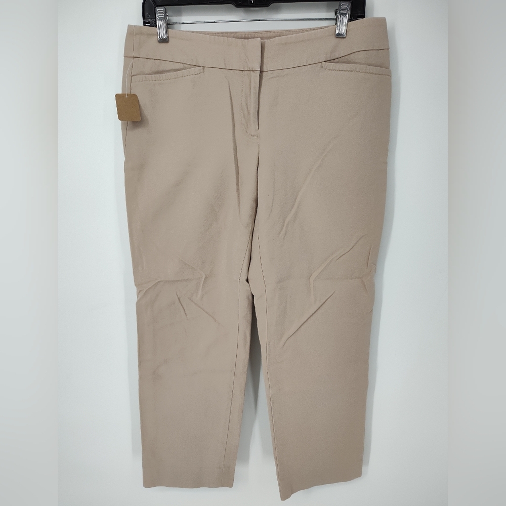Ann Taylor Loft Beige Cropped Pants Women's 6